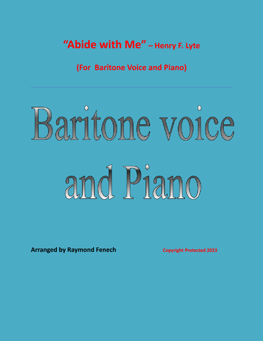 Abide with Me - Baritone Voice and Piano (arr. Raymond Fenech)