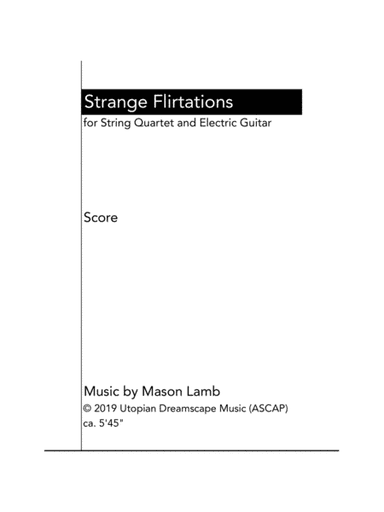 Strange Flirtations