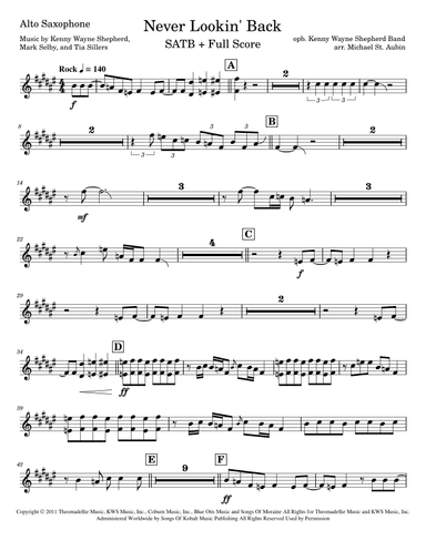 Never Lookin' Back (arr. Michael St. Aubin)