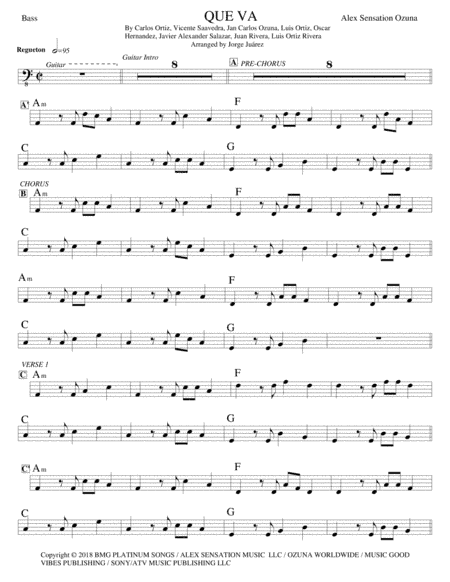 Que Va (arr. Jorge Juárez)