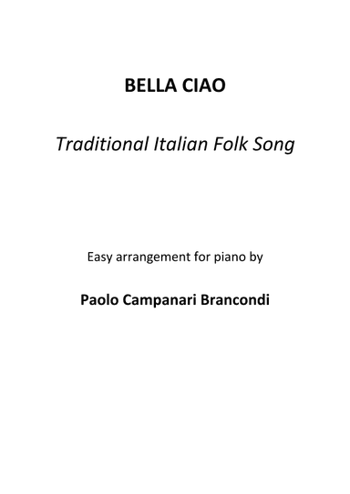 Bella Ciao (arr. Paolo Campanari Brancondi)