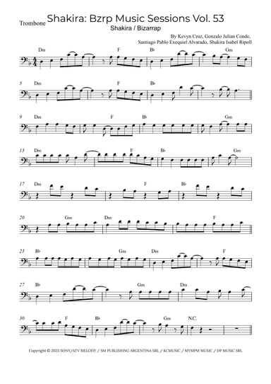 Shakira: Bzrp Music Sessions Vol. 53 (arr. Alex Nunes Rodrigues)