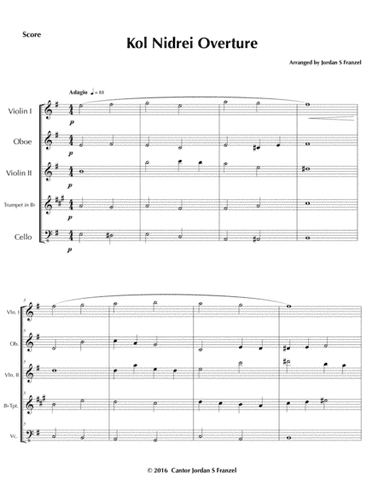 Kol Nidrei Overture
