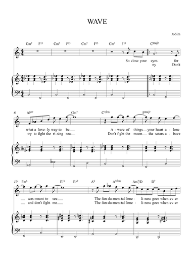 Wave (arr. Alex Nunes Rodriguez)