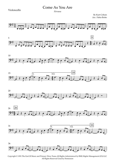 Come As You Are (arr. Fabio Britto)