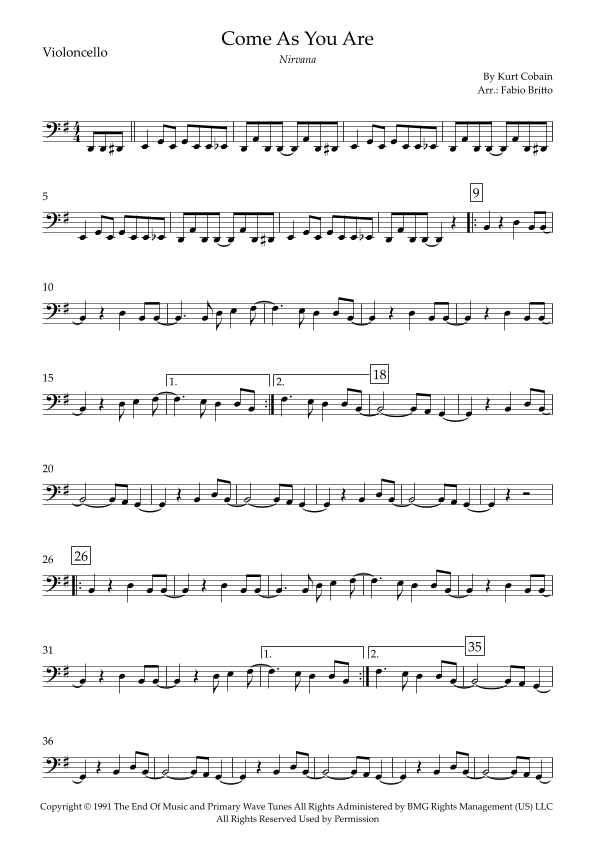 Come As You Are (arr. Fabio Britto)