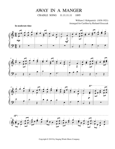 Away in a Manger  (CRADLE SONG) (arr. Richard Giszczak)