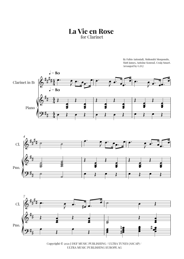 La Vie En Rose (arr. GDJ)