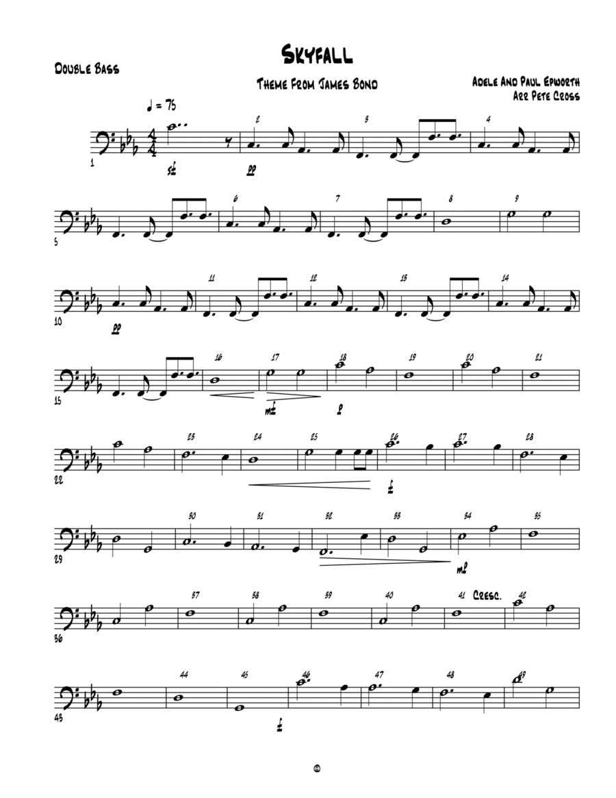 Skyfall (arr. Pete Cross)