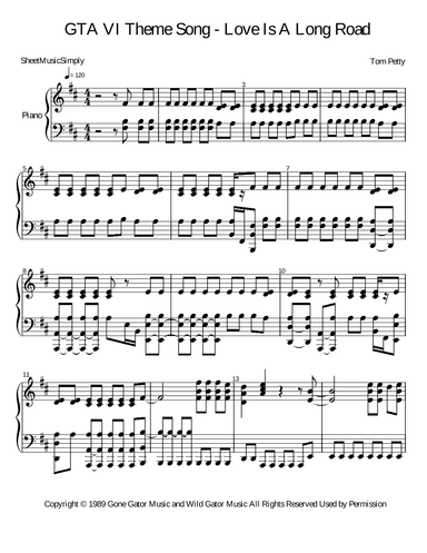 Love Is A Long Road (arr. SheetMusicSimply)