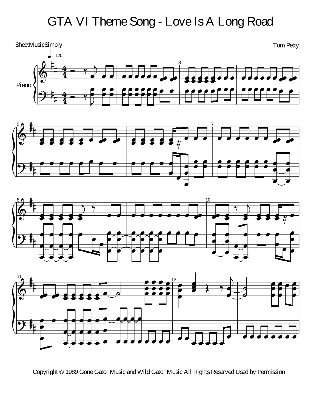 Love Is A Long Road (arr. SheetMusicSimply)