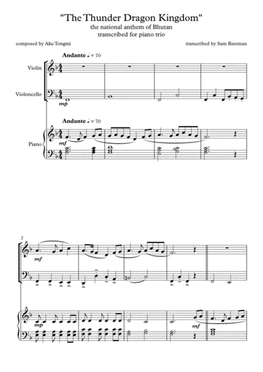 The Thunder Dragon Kingdom (arr. Sam Bateman)
