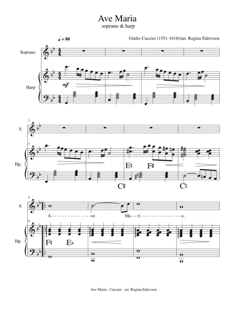 Ave Maria - soprano & harp