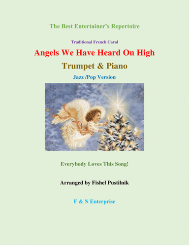 "Angels We Have Heard On High"-Piano Background for Trumpet and Piano (arr. Fishel Pustilnik)