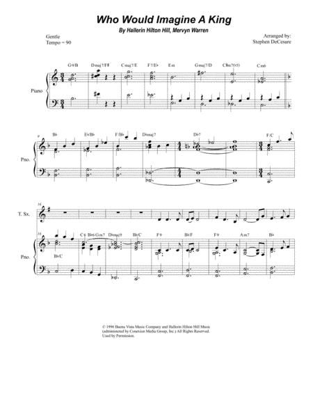 Who Would Imagine A King (arr. Stephen DeCesare)