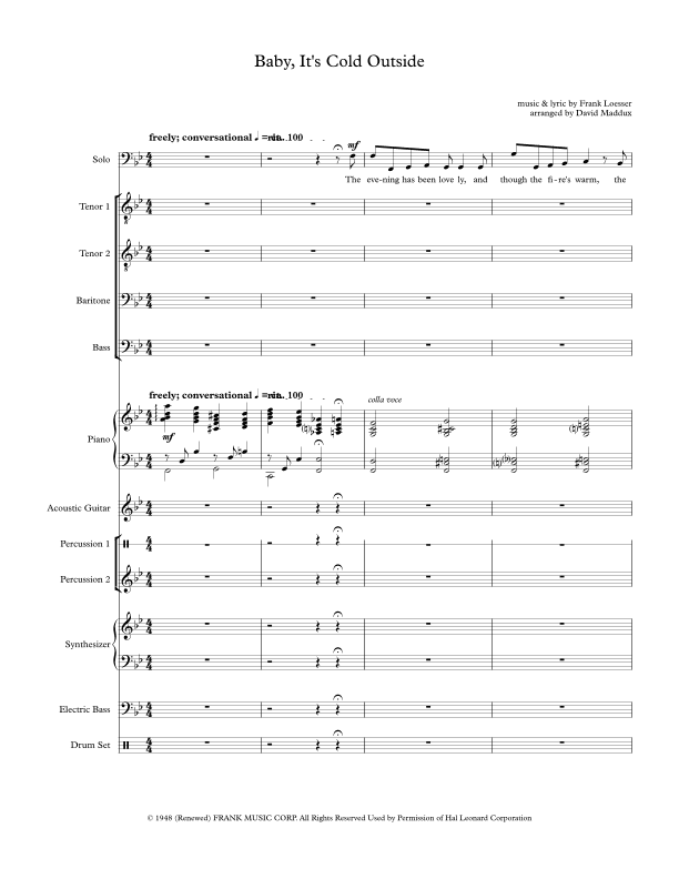 Baby, It's Cold Outside (arr. David Maddux)