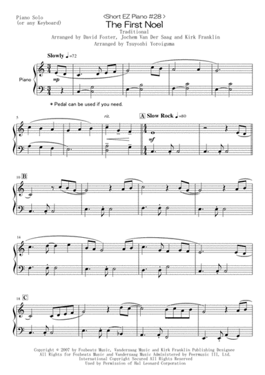 The First Noel (arr. Tsuyoshi Yoroiguma)
