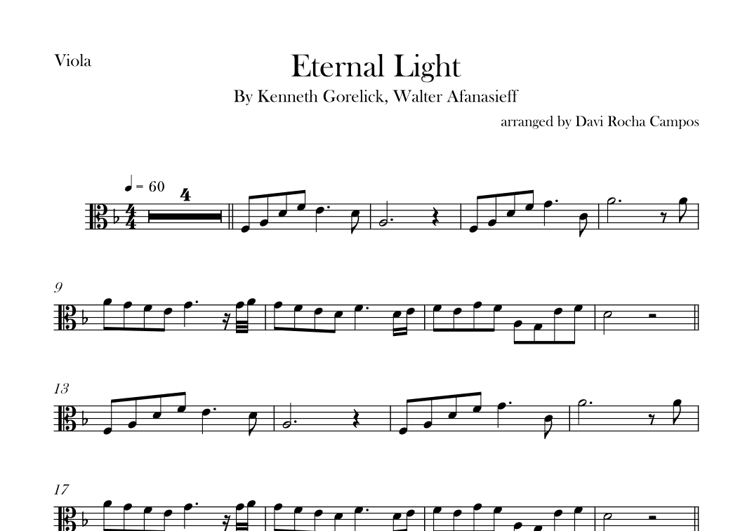 Eternal Light (arr. Davi Rocha Campos)