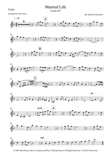 Married Life (arr. Alex Souza)