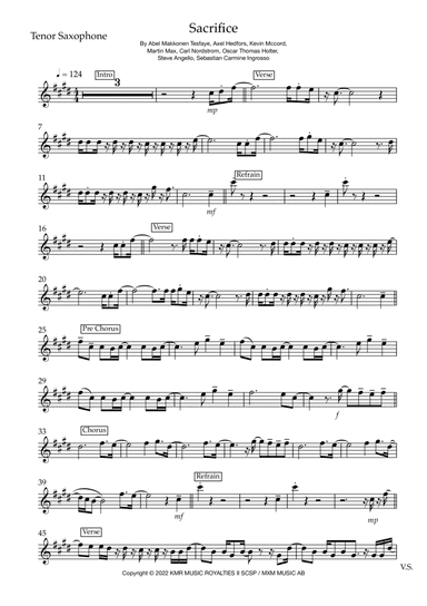 Sacrifice (arr. Matt Luff)