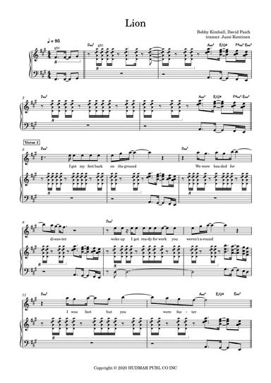 Lion (arr. Jussi Kontinen)