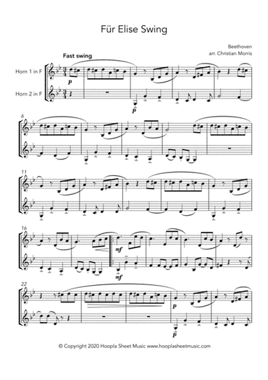 Für Elise Swing (arr. Christian Morris)
