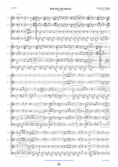 Roll Out The Barrel (arr. Josef STASTNY)