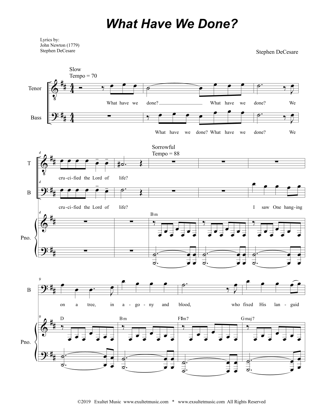 What Have We Done? (2-part choir - (TB)