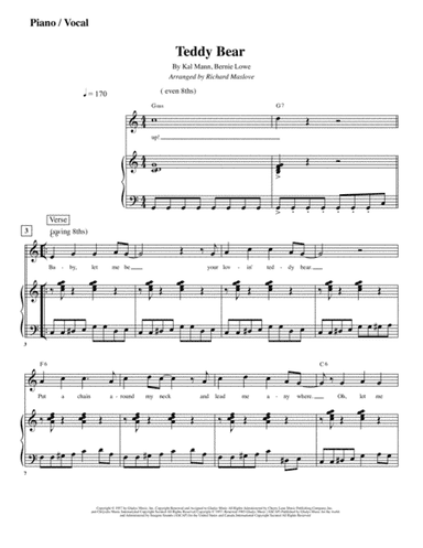 (let Me Be Your) Teddy Bear (arr. Richard Maslove)