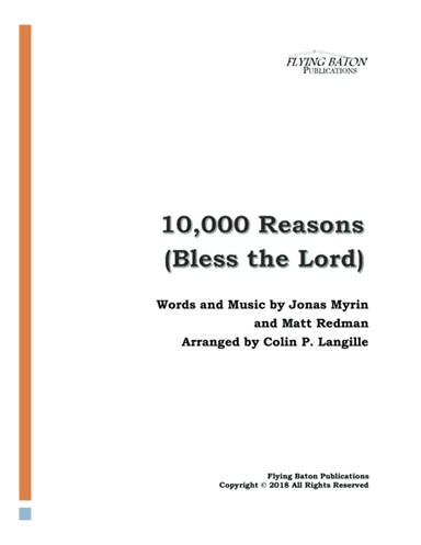 10,000 Reasons (Bless The Lord) (arr. Colin P. Langille)
