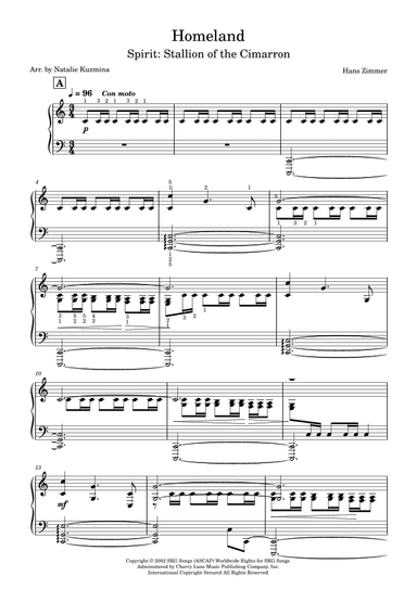 Homeland (main Title) (arr. Natalie Kuzmina aka nattaliepiano)