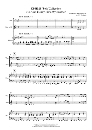 He Ain't Heavy, He's My Brother (arr. Kevin P Holdgate)