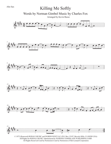 Killing Me Softly With His Song (arr. Kevin Busse)