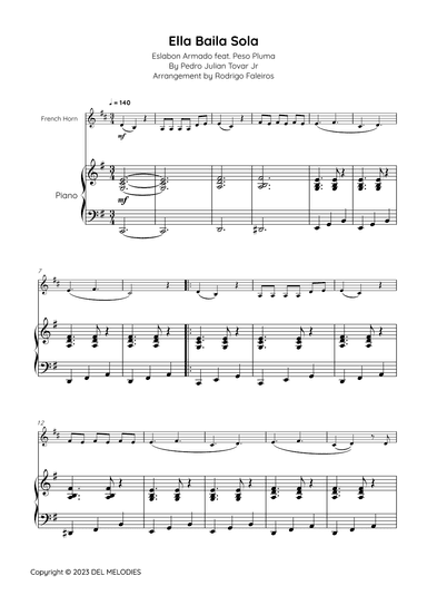 Ella Baila Sola (arr. Rodrigo Faleiros)