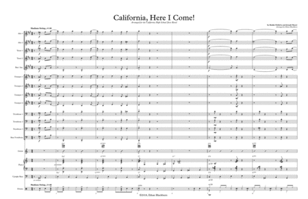 California, Here I Come (arr. Ethan Blackburn)