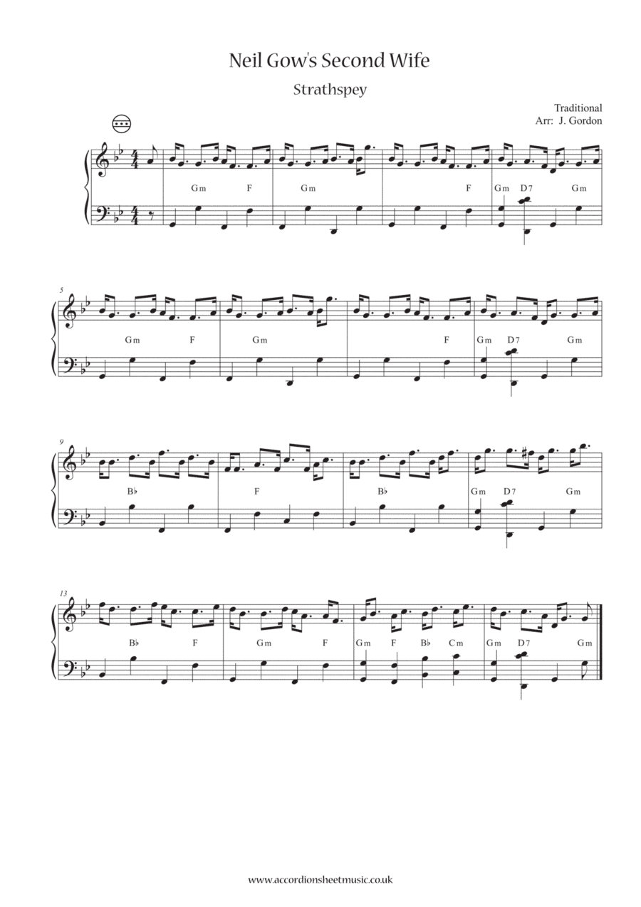 Neil Gow's Second Wife (arr. Julia Gordon)