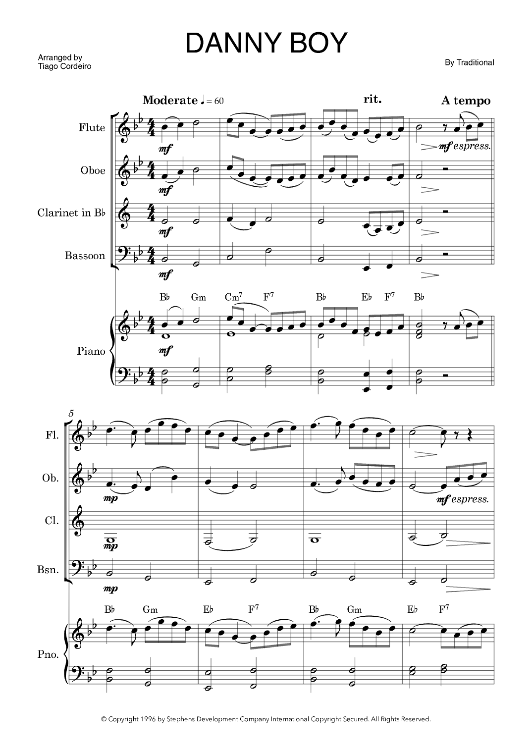 Danny Boy (arr. Tiago Cordeiro)