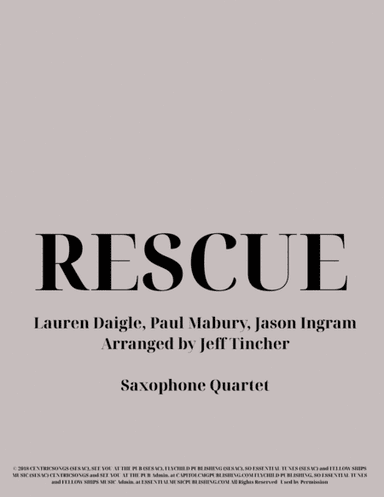 Rescue (arr. Jeff Tincher)