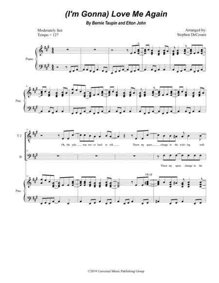 (i'm Gonna) Love Me Again (arr. Stephen DeCesare)
