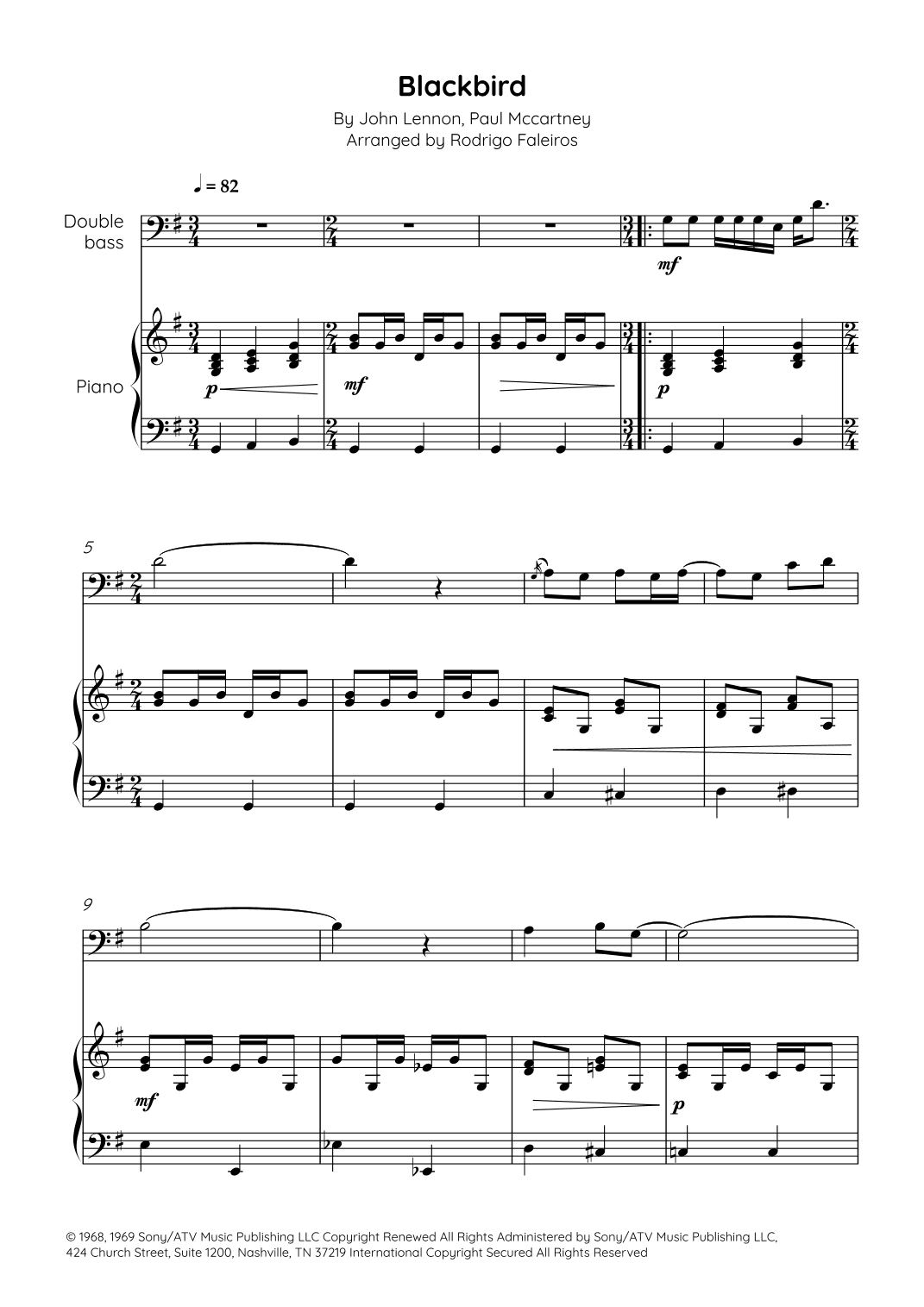 Blackbird (arr. Rodrigo Faleiros)