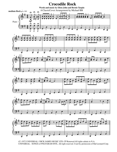Crocodile Rock (arr. Michael Butkus-Bomier)