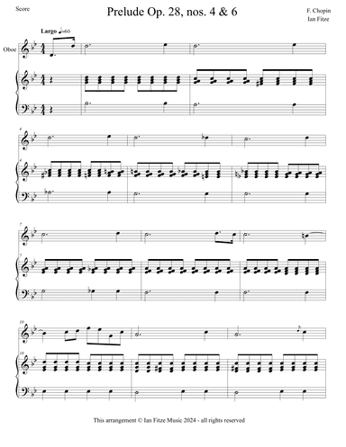Preludes nos. 4&6 from Opus 28 (arr. Ian Fitze)
