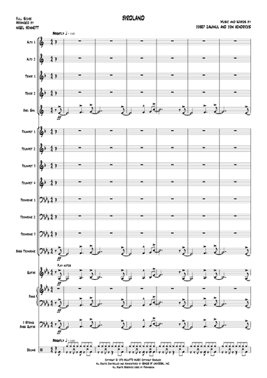 Birdland (arr. Nigel Bennett)