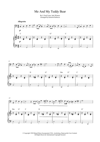 Me And My Teddy Bear (arr. Kaiserin Rebecca)