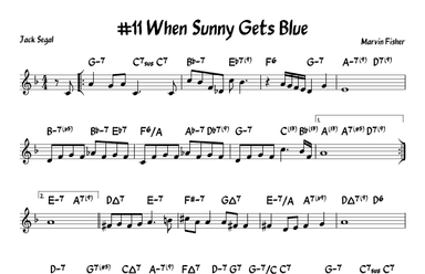 When Sunny Gets Blue (arr. John Fries)