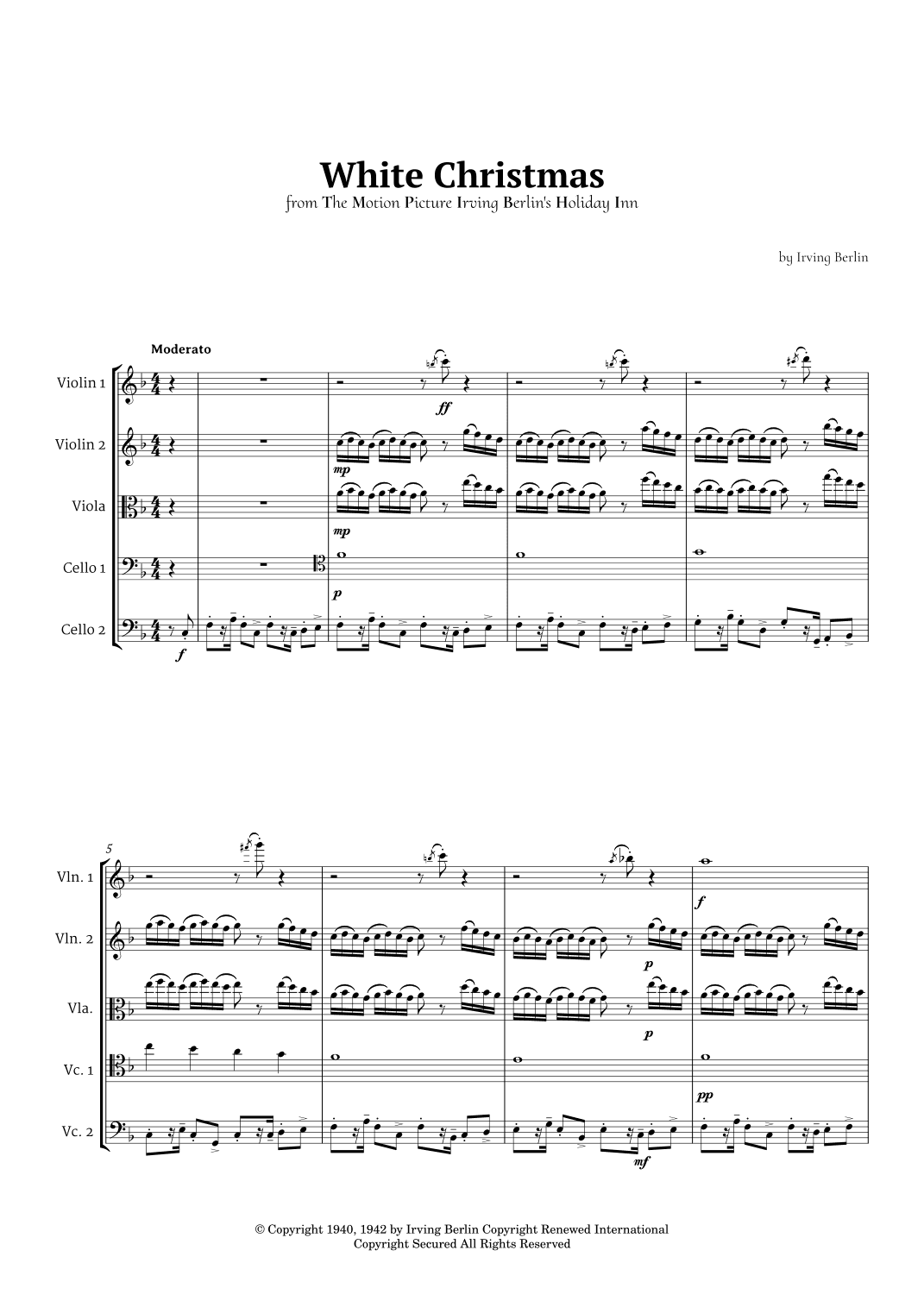 White Christmas (arr. Ander)