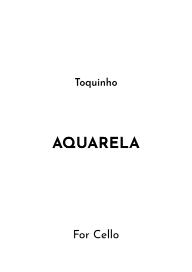 Aquarela-toquinho (arr. Jireh J.)