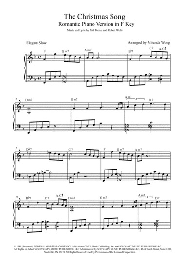 The Christmas Song (Chestnuts Roasting On An Open Fire) (arr. Miranda Wong)