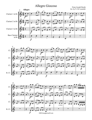Allegro giocoso (arr. Nick Lacanski)