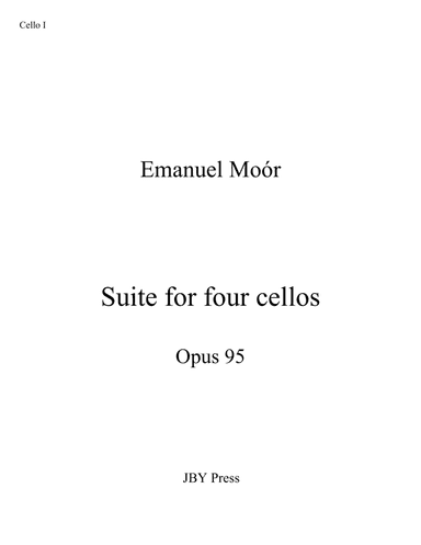 Suite for four cellos, opus 95 (arr. Brian Yoon)